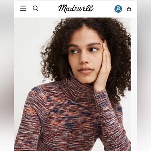 Madewell Space-Dye Turtleneck Sweater